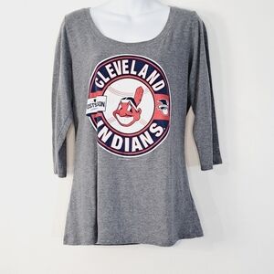 Cleveland Indians 2016 MLB‎ 3/4 Sleeve Fitted T Shirt